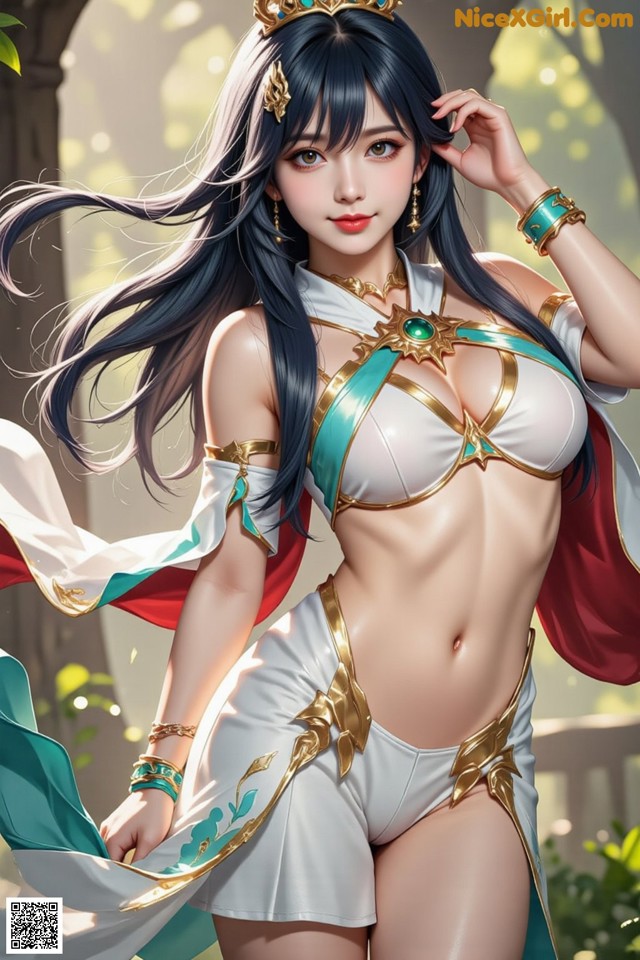 Hentai - Under the Radiance of Celestial Grace Set.2 20250124 Part 5 No.1ed7f3 A woman in a bikini with a crown on her head.