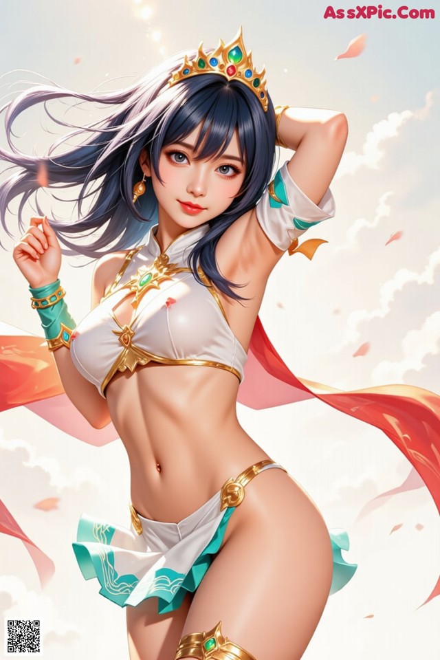 Hentai - Under the Radiance of Celestial Grace Set.1 20250106 Part 8 No.afdc99 A woman in a bikini with a crown on her head.